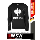 .Engelbert Strauss MOTION 2020 BLACK technikai környakas pamutgazdag pulóver - munkaruha