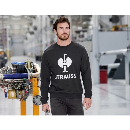 .Engelbert Strauss MOTION 2020 GREEN technikai környakas pamutgazdag pulóver - munkaruha