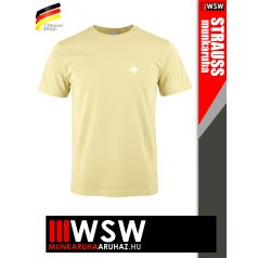   .Engelbert Strauss MOTION TEN LIGHTYELLOW technikai prémium környakas póló - munkaruha