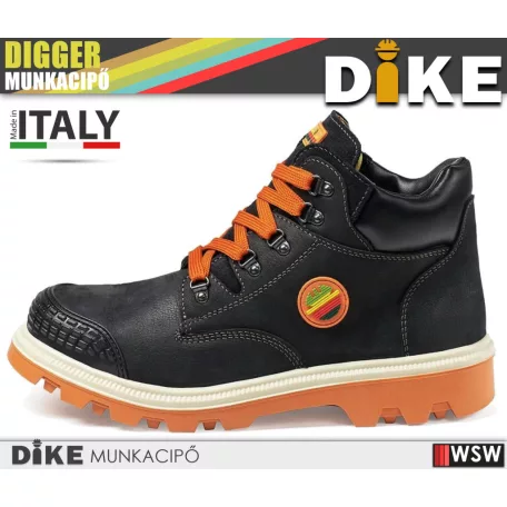 Dike DIGGER DEFEND BLACK S3 prémium vízálló munkabakancs - munkacipő