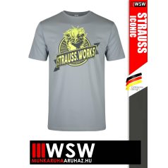   .Engelbert Strauss WORKS PLATINUM pamut stretch környkas póló - munkaruha