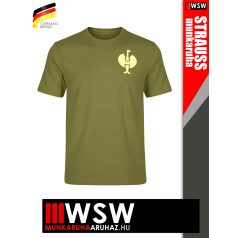   .Engelbert Strauss TRAIL JUNIPERGREEN technikai prémium merinó gyapjú póló - munkaruha