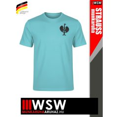   .Engelbert Strauss TRAIL LAPISTURQUISE technikai prémium merinó gyapjú póló - munkaruha