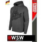 .Engelbert Strauss ICONIC CARBON STRAUSS WORKS pamut stretch kapucnis pulóver - munkaruha