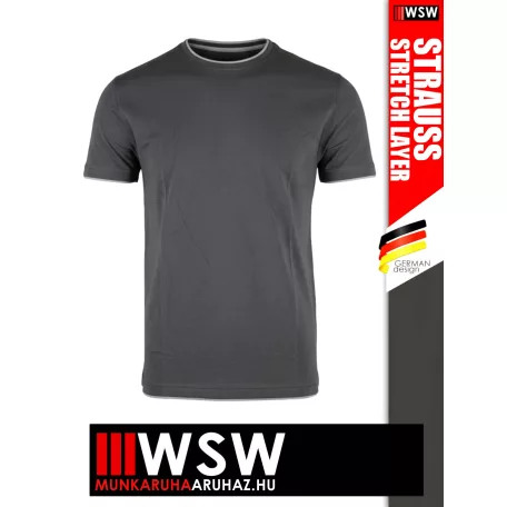 .Engelbert Strauss STRECH LAYER ANTHRACITE technikai póló - munkaruha