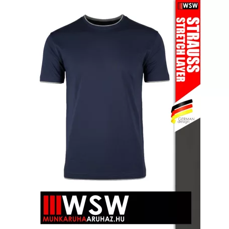 .Engelbert Strauss STRECH LAYER NAVY technikai póló - munkaruha