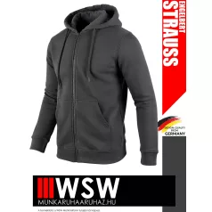   .Engelbert Strauss CLASSIC ANTHRACITE pamutgazdag 300 g/m² technikai pulóver - munkaruha