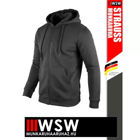 .Engelbert Strauss CLASSIC ANTHRACITE pamutgazdag 300 g/m² technikai pulóver - munkaruha