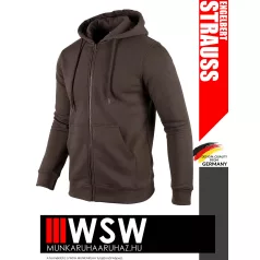   .Engelbert Strauss CLASSIC CHESTNUT pamutgazdag 300 g/m² technikai pulóver - munkaruha