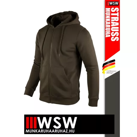 .Engelbert Strauss CLASSIC CHESTNUT pamutgazdag 300 g/m² technikai pulóver - munkaruha