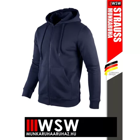 .Engelbert Strauss CLASSIC NAVY pamutgazdag 300 g/m² technikai pulóver - munkaruha