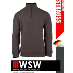   .Engelbert Strauss CLASSIC CHESTNUT pamutgazdag 300 g/m² technikai pulóver - munkaruha