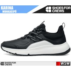   Shoes For Crews KARINA BLACKWHITE O2 női csúszásmentes munkapapucs - munkacipő
