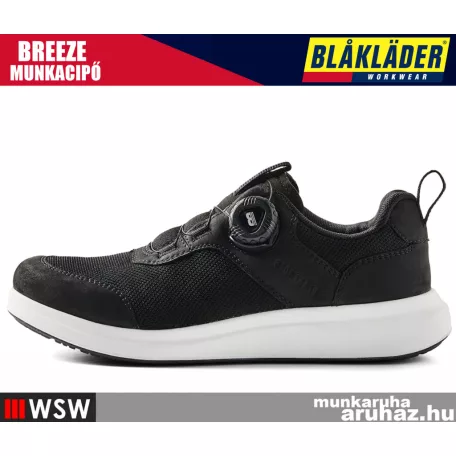 Blåkläder BREEZE BLACK O1 női önbefűzős technikai munkacipő - munkabakancs