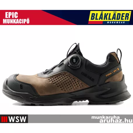 Blåkläder EPIC BROWN S3S technikai önbefűzős vízálló munkavédelmi munkacipő - munkabakancs