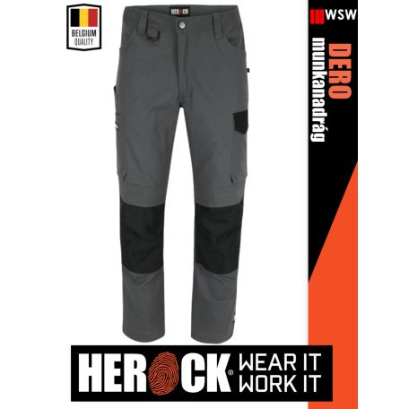 Herock DERO GREY technikai prémium stretch férfi munkanadrág - munkaruha