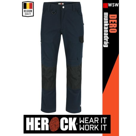 Herock DERO NAVY technikai prémium stretch férfi munkanadrág - munkaruha