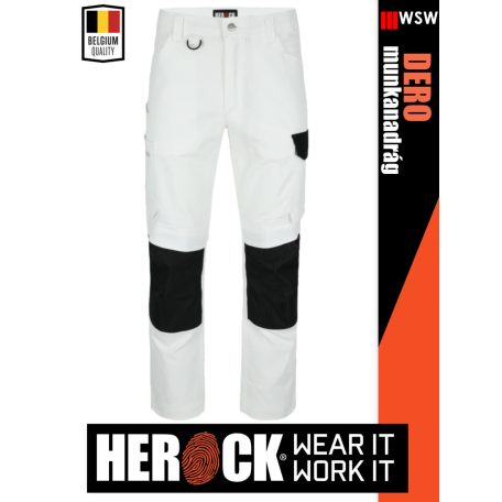 Herock DERO WHITE technikai prémium stretch férfi munkanadrág - munkaruha