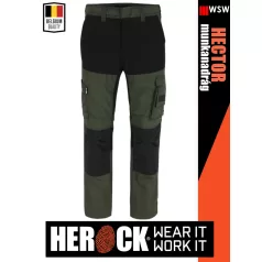   Herock HECTOR DARKOLIVE technikai ripstop stretch férfi munkanadrág - munkaruha