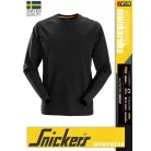 Snickers ALLROUNDWORK BLACK technikai hosszúujjú póló - munkaruha