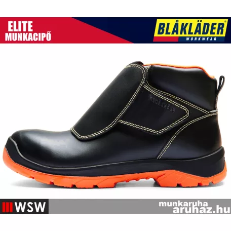 Blåkläder ELITE BLACKORANGE S3 önbefűzős hegesztő munkavédelmi munkacipő - munkabakancs
