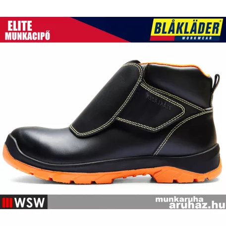 Blåkläder ELITE BLACKORANGE S3 önbefűzős hegesztő munkavédelmi munkacipő - munkabakancs