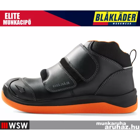Blåkläder ELITE BLACKORANGE S2PL önbefűzős aszfaltozó munkavédelmi munkacipő - munkabakancs