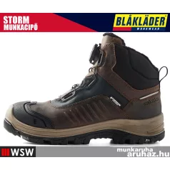   Blåkläder STORM BROWN S7S technikai önbefűzős vízálló munkavédelmi munkacipő - munkabakancs
