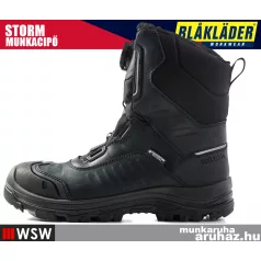   Blåkläder STORM BLACK S7S technikai önbefűzős vízálló munkavédelmi munkacipő - munkabakancs