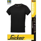 Snickers ALLROUNDWORK BLACK technikai rövidujjú póló - munkaruha