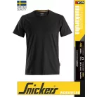 Snickers ALLROUNDWORK BLACK organikus technikai rövidujjú póló - munkaruha