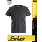 Snickers ALLROUNDWORK STEELGREY organikus technikai rövidujjú póló - munkaruha
