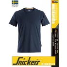 Snickers ALLROUNDWORK NAVY organikus technikai rövidujjú póló - munkaruha