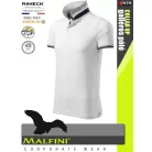 Malfini COLLAR UP WHITE 100% pamut prémium póló 215 g/m2 - munkaruha