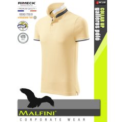   Malfini COLLAR UP VANILIA 100% pamut prémium póló 215 g/m2 - munkaruha