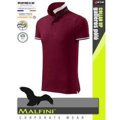   Malfini COLLAR UP GARNET 100% pamut prémium póló 215 g/m2 - munkaruha