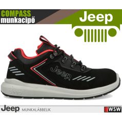   Jeep COMPASS BLACK S3L technikai fémmentes prémium munkacipő - munkabakancs