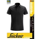 Snickers ALLROUNDWORK BLACK technikai galléros póló - munkaruha