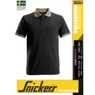 Snickers ALLROUNDWORK BLACK technikai lélegző galléros póló - munkaruha
