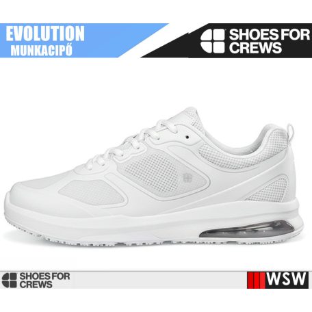 Shoes For Crews EVOLUTION WHITE férfi csúszásmentes munkabakancs - munkacipő