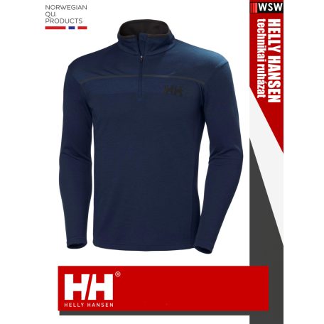 Helly Hansen NAVY HP 1/2 ZIP technikai póló - ruházat