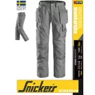 Snickers CRAFTSMEN GREY canvas+ technikai pamutgazdag deréknadrág - munkaruha