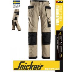   Snickers CRAFTSMEN KHAKI canvas+ technikai pamutgazdag deréknadrág - munkaruha