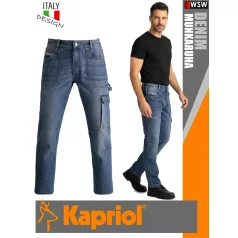   Kapriol DENIM technikai stretch farmer munkanadrág - munkaruha