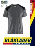   Blåkläder INDUSTRY GREYBLACK technikai pamut munkapóló - Blakleder munkaruha