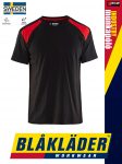   Blåkläder INDUSTRY BLACK-RED technikai pamut munkapóló - Blakleder munkaruha