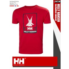 Helly Hansen RED SHORELINE technikai póló - ruházat Helly Hansen RED SHORELINE technikai póló - ruházat