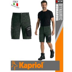   Kapriol DYNAMIC GREEN technikai stretch slimfit rövid munkanadrág - munkaruha