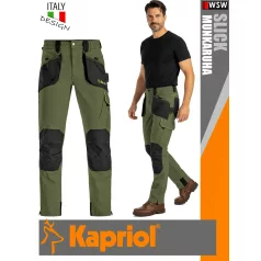   Kapriol SLICK GREEN technikai erősített munkanadrág - munkaruha