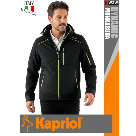 Kapriol DYNAMIC BLACK technikai softshell kabát - munkaruha